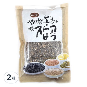 진도장모와서울큰사위 검정보리, 1kg, 2개