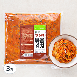 풀스키친 고소한 볶음김치, 1kg, 3개