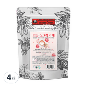 바리스타퀸 벚꽃 슈크림 라떼분말, 1kg, 1개입, 4개