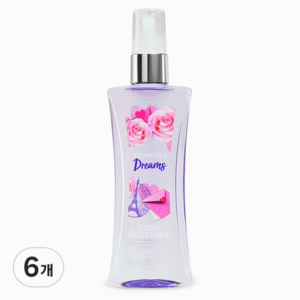 바디판타지 프래그런스 바디 스프레이 로맨스 앤 드림스, 94ml, 6개