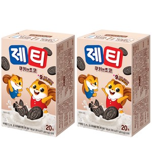 제티 쿠키앤 초코 분말, 17g, 20개입, 2개