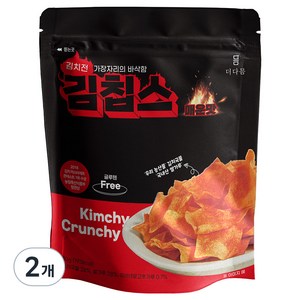 더다믐 김칩스 매운맛, 40g, 2개