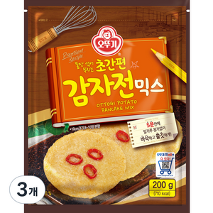 오뚜기 초간편 감자전믹스, 200g, 3개