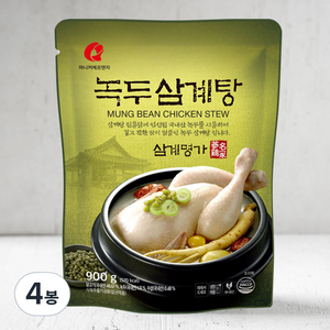 마니커 녹두 삼계탕 냉장, 900g, 4봉