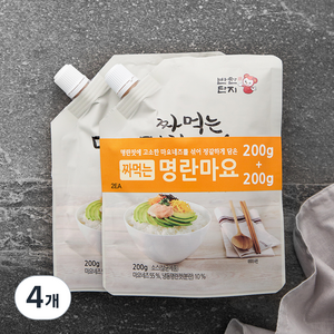 반찬단지 짜먹는 명란마요, 200g, 4개