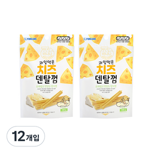 포켄스 과일먹은 치즈덴탈껌, 바나나, 100g, 12개