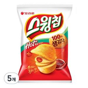 스윙칩 핫 볶음고추장맛, 60g, 5개