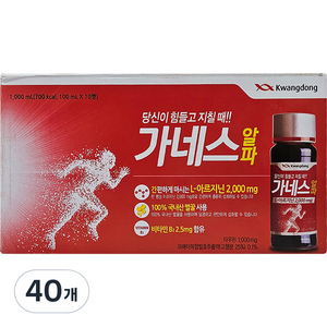 광동제약 가네스 알파, 100ml, 40개