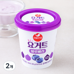 서울우유 요거트 블루베리, 380g, 2개