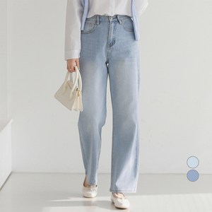부루앤쥬디 여성용 면 G 뒷밴딩 일자 데님 팬츠 ORDDP501B