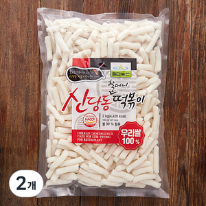 칠갑농산 신당동 할머니 떡볶이떡, 2kg, 2개