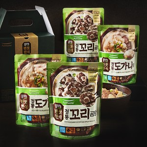 풀무원 반듯한식 보양세트 (정통 꼬리곰탕 500g x 2개 + 도가니탕 500g x 2개) 냉장, 1세트