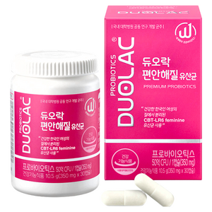 듀오락 편안해질 유산균 10.5g, 1개, 30정