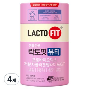 락토핏 뷰티 생유산균, 120g, 4개