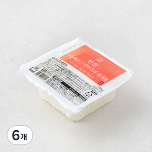 한둘 무농약콩으로 만든 한끼 두부 찌개용, 120g, 6개