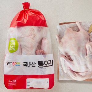 곰곰 국내산 통오리 (냉장), 2.2kg, 1개