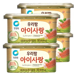 청정원 우리팜 아이사랑 햄통조림, 190g, 4개