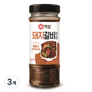 백설 돼지갈비양념, 500g, 3개