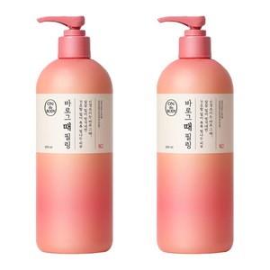 온더바디 바로그때필링 때밀이 바디필링 로즈향, 500ml, 2개