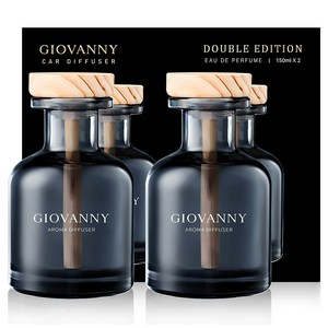 GIOVANNY 컵홀더형 차량용 디퓨저 150ml, 아쿠아샤워, 2개