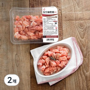 도드람한돈 1등급 등심 카레용 (냉장), 500g, 2개