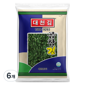 대천김 곱창김 전장 D736, 20g, 6개