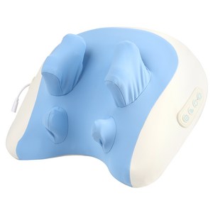 홈플래닛 포터블 무선 온열 안마 베개 마사지기 선물세트 V-MP01, 베이지 + 블루