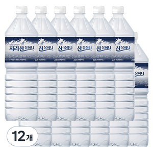 지리산 물하나 생수, 2L, 12개