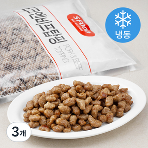 에쓰푸드 포크엔비프탑핑 (냉동), 1kg, 3개