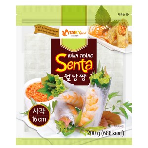 타이키 월남쌈 사각 16cm, 200g, 1개