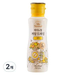 마이노멀 저당 저칼로리 드레싱 유자, 280g, 2개