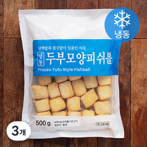 세미원 두부모양 피쉬볼 (냉동), 500g, 3개