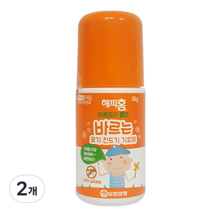 해피홈 아웃도어 롤온 바르는 모기 진드기 기피제, 50g, 2개