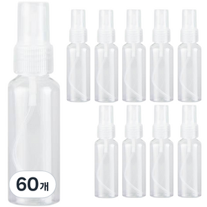 향수 미스트 스프레이 공병 용기 30ml, 투명(캡), 60개