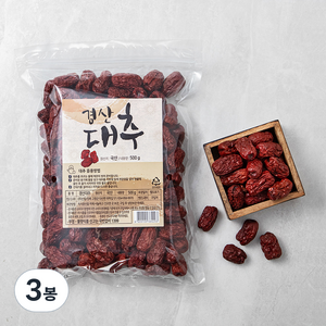 경산 건대추 특초, 500g, 3봉