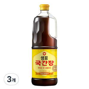 샘표 국간장, 1.7L, 3개