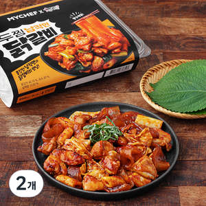 MYCHEF 두찜 납작면 닭갈비 밀키트 2인분, 950g, 2개