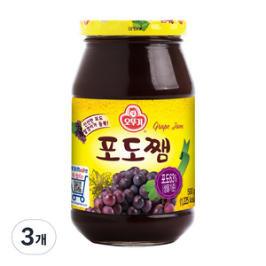 오뚜기 포도쨈, 500g, 3개