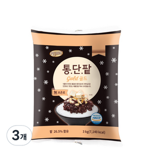 리치스 통단팥 골드파우치, 3kg, 3개