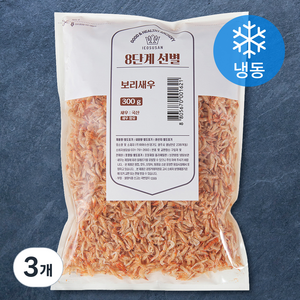 8단계 선별한 보리새우 (냉동), 300g, 3개