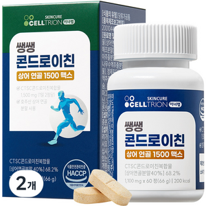 이너랩 쌩쌩 콘드로이친 상어연골 1500 맥스, 60정, 66g, 2개