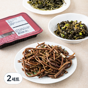 식도감 비빔밥에 쓱싹 건나물 반찬 취나물 80g + 곤드레나물 80g + 고사리나물 80g 세트, 2세트