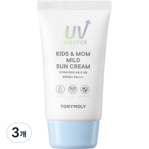 토니모리 유브이 마스터 키즈앤맘 무기자차 마일드 선크림 SPF50+ PA++++, 3개, 45ml