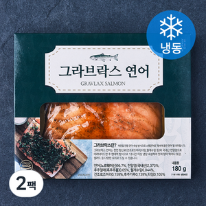 선도 노르웨이 그라브락스 연어 (냉동), 180g, 2팩