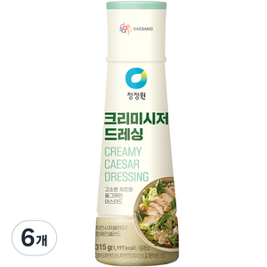 청정원 크리미시저 드레싱, 315g, 6개