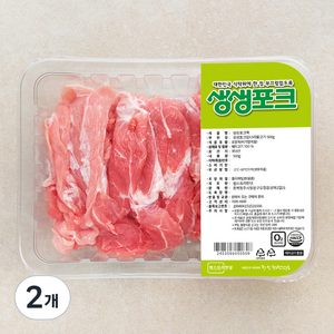 생생포크 앞다리 불고기 (냉장), 500g, 2개