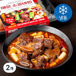 돌깨마을 매운 소갈비찜 (냉동), 1kg, 2개