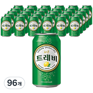 트레비 레몬 탄산수, 355ml, 96개