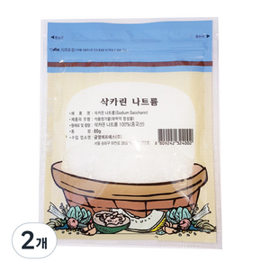 청은 삭카린 나트륨, 60g, 2개