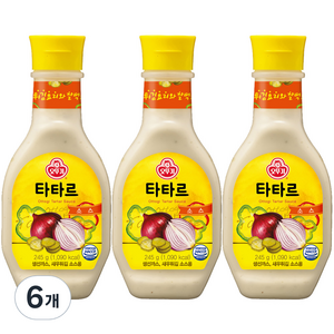 오뚜기 타타르 소스, 245g, 6개